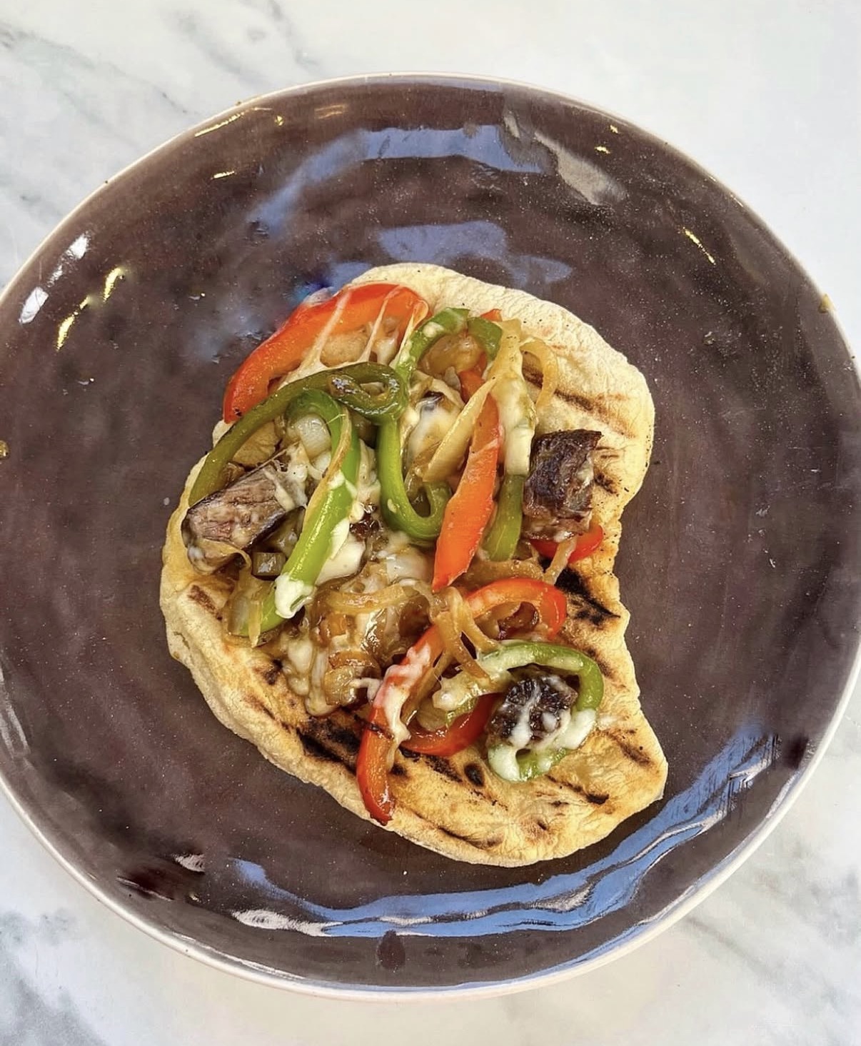 Philly Cheesesteak Flatbreads