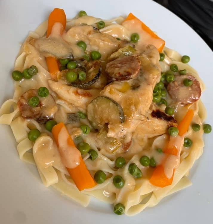The 3 C’s (Cheesy, Chorizo Chicken)